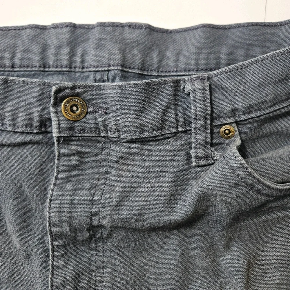 Genuine‎ Dickies Mens 38 Carpenter Shorts Faded Charcoal Stretch Canvas Flawed